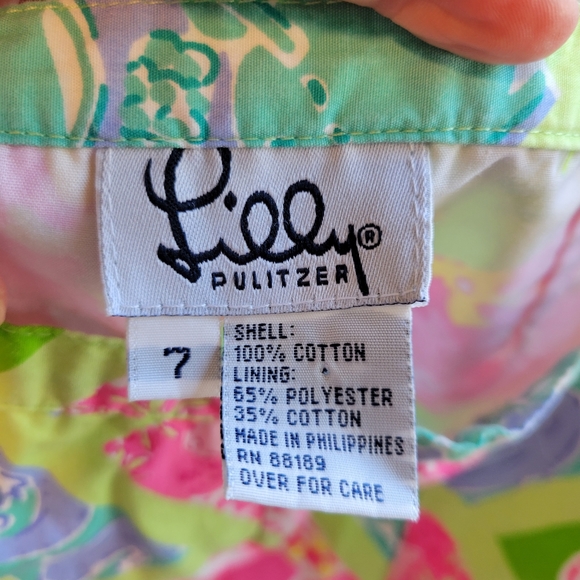 Lilly Pulitzer Cropped Pants, Girls 7 - Picture 5 of 5